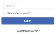 Select the 'forgotten password' option